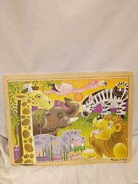 Melissa & Doug African Plains Safari Wooden Jigsaw Puzzle, 24 Pieces